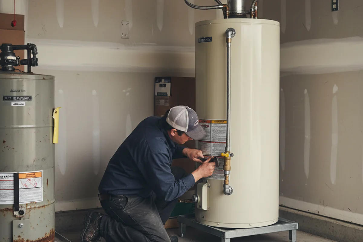 Water heater and shutoff valve replacement in Daleville